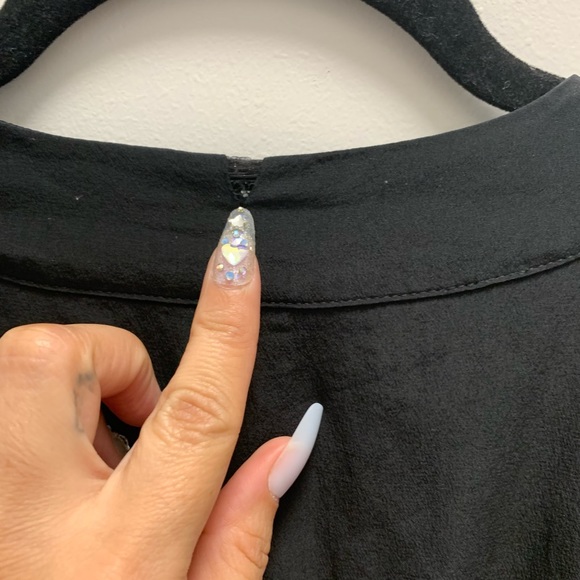 Aritzia Babaton Silk Black Romper Size Small - Picture 9 of 9